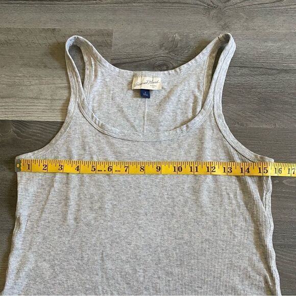 Universal Thread Tank Top Grey Marled Small Ribbed Cotton Stretch - Picture 5 of 11